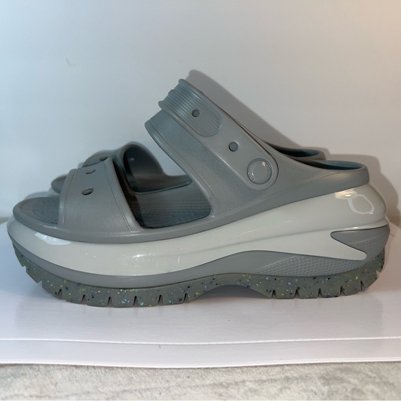 Crocs Mega Crush Platform Sandals elephant gray us m8/w10 - Picture 4 of 10